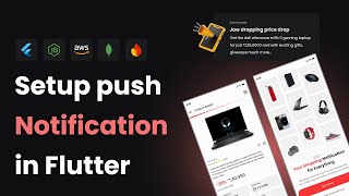 Push Notification in Flutter App using Firebase admin via Node.js server || #coding #flutter #aws