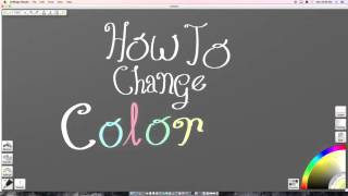 How to change colors using art rage