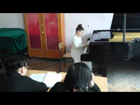 ანა მარია შარია, პირველი შიდა დახურული მოსმენა, მ. კოსტავას სახ. მე - 8 ხელოვნების სკოლა