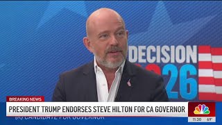 President Trump endorses Steve Hilton for California governor