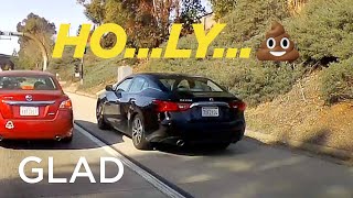 Reckless Driver Flies Past Ramp Queue on Shoulder - 7XFZ934