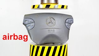 HYDRAULIC PRESS VS AIRBAG
With the help of a hydraulic press, we will check with what force the car airbag is triggered HYDRAULIC PRESS VS AIRBAG