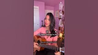 HOW TO play Happy Birthday on Guitar!
