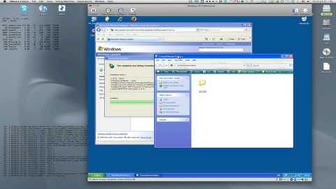 Windows XP running on iMac with VMware Fusion