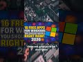 16 Free Windows Apps You Should Install Right Now! (2026)