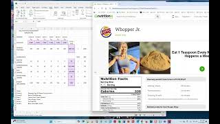 Celebrity BU 820   Module 6  Assignment 1    Daily Nutritional Needs from a Restaurant Part 2 Solutions Excel Net Worth