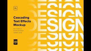 Download Cascading Distortion Text Effects Mockup Stock Graphics