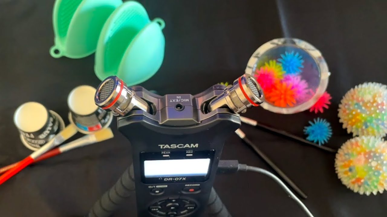 TESTING MY NEW MIC 🤩 | Tascam DR 07X | NO Talking ASMR