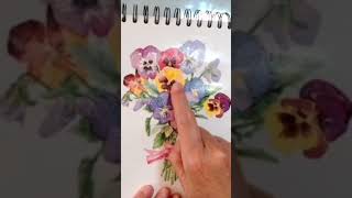 No Compraras Plantillas Después de Esto! El Truco de la Servilleta para Dibujar Flores con Acuarela