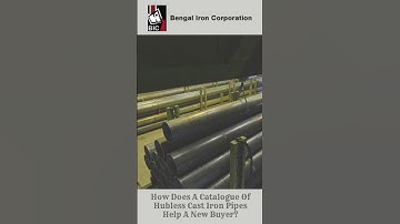 How Does A Catalogue Of Hubless Cast Iron Pipes Help A New Buyer?