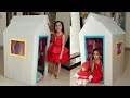 kids house out of cardboard box ll kids play house ll best out of waste ll box house