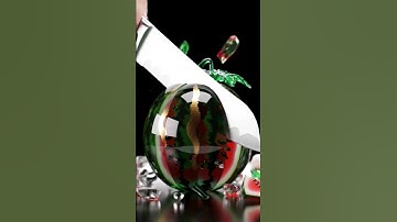 Crystalline Burst: The Shattered Glass 🍉#asmr #relaxing #shorts #shortsfeed