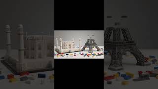 🤯 Bricks Building the TAJ MAHAL & EIFFEL TOWER! 🏛️🗼 | Satisfying AI Construction#AI #AIVideo #Brick
