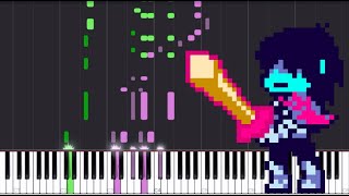 Deltarune | Rude Buster (Battle Theme) | Synthesia Piano Tutorial