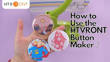 How to Use the HTVRONT Button Maker?
