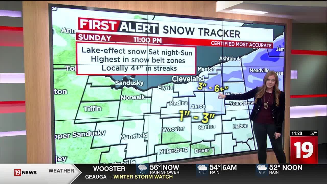 19 First Alert Weather Day Sunday: Windy with lake-effect snow showers ...