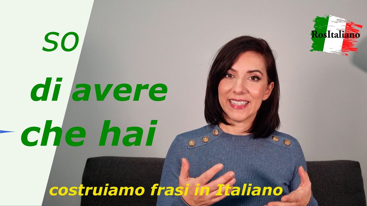 So DI essere o so CHE sei? Frasi che contengono DI + infinito o CHE ...