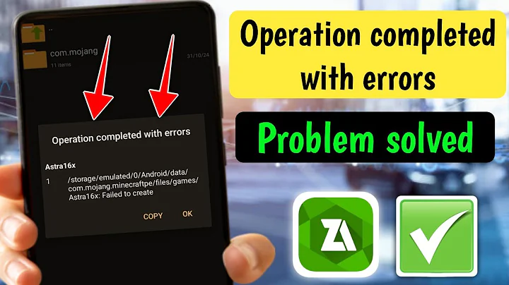 How to Fix Operation Completed with Errors in ZArchiver (2025) | ZArchiver Operation Error Solution 