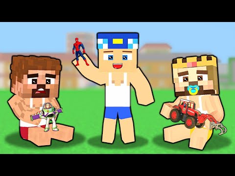 FAKİR, KEREM VE ZENGİN BEBEK OLDU! 😱 - Minecraft