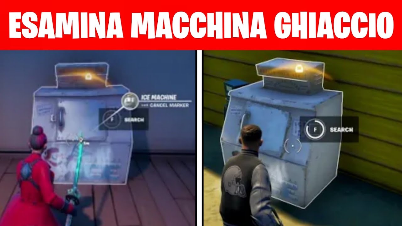 Esamina Una Macchina Del Ghiaccio Incarichi Boccaccia Fortnite Ita Youtube