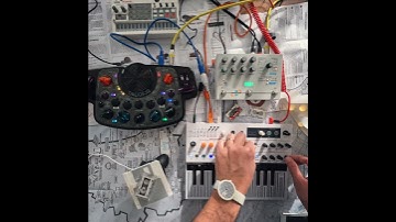 Microfreak, Blipblox synth and  and Hologram Microcosm