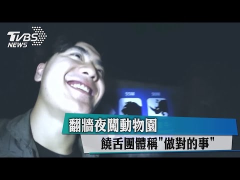 翻牆夜闖動物園　饒舌團體稱「做對的事」