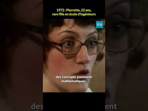 1972 : Pierrette, 22 ans, rare fille en école d'ingénieurs 📚 #Shorts #INA #Société