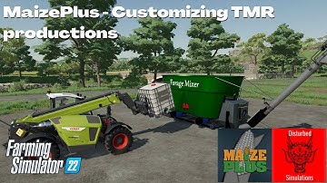MaizePlus | Customizing TMR productions | Farming Simulator 22