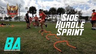 Flag Drillz w/ TRU Skillz - Side Hurdle Sprint