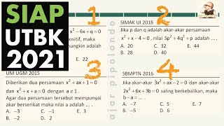 Persamaan Kuadrat 1 Soal Tipe UTBK 2021