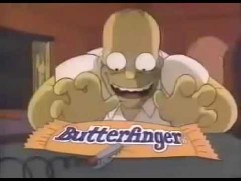 1991 Los Simpson Butterfinger Comercial - YouTube