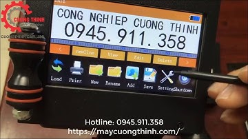 Cách lưu nội dung trên máy in date cầm tay MX3 và MX3S