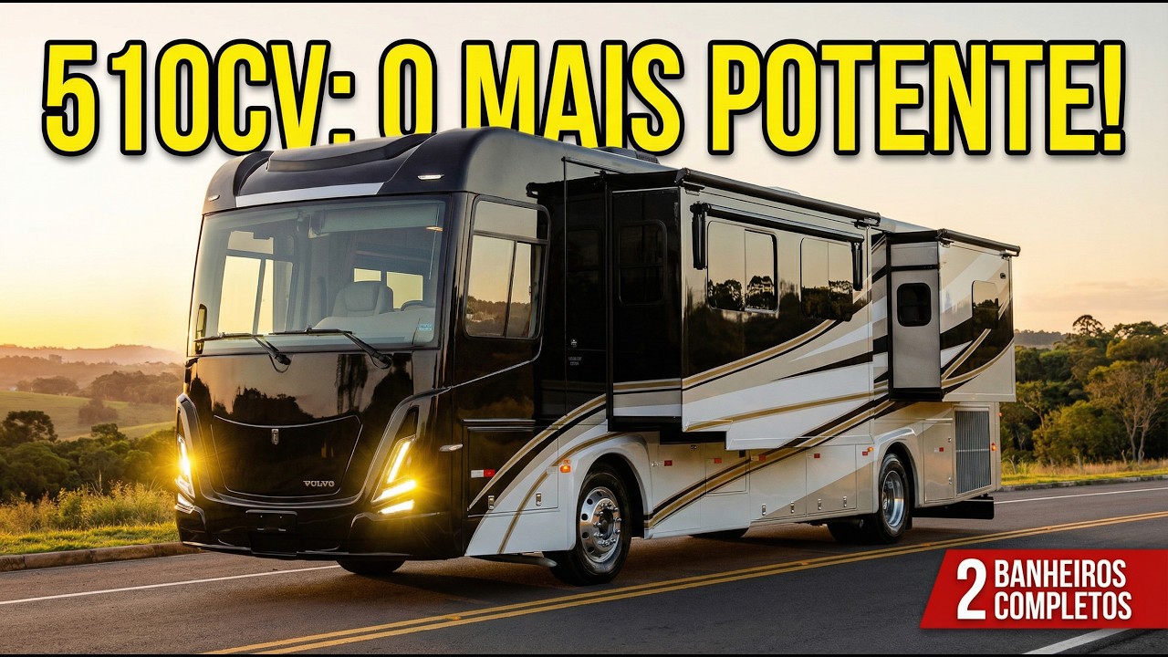 O MOTORHOME MAIS POTENTE DO MUNDO: LEGACY 510CV (VOLVO B510R)