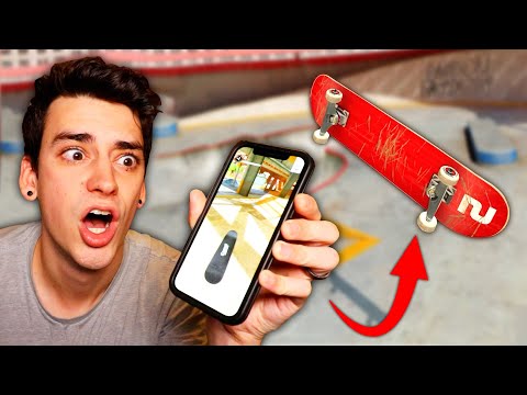 FINGERBOARDING ON MY PHONE! (Touchgrind Skate 2)