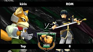 kirin (Fox) vs ROM (Marth) - Pressure Point 2026 - Melee Singles - Top 8