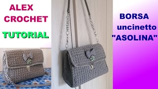 TUTORIAL BORSA CHANEL a CARTELLA "ASOLINA" uncinetto facile Alex Crochet