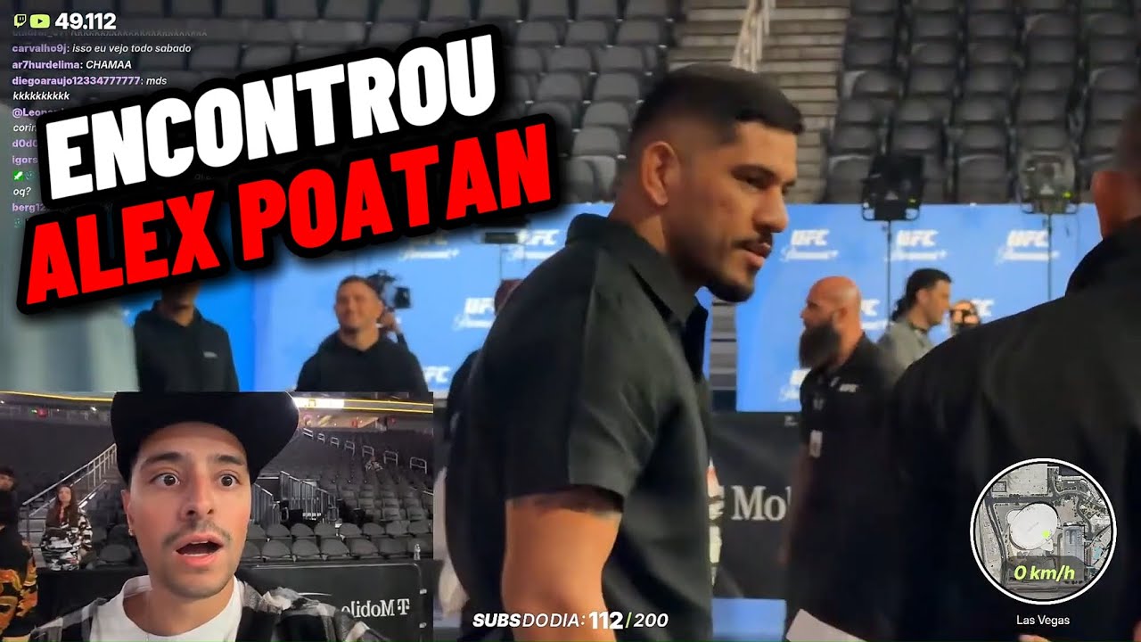 CORINGA FOI NA LENDÁRIA ARENA UFC EM LAS VEGAS E ENCONTROU ALEX POATAN