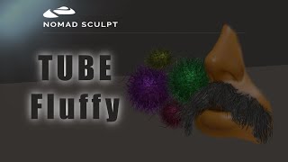 Nomad Sculpt - Tube Tool - Fluffy like Hair, Fur, Beard…. LOW POLY (V1.65 - 18.12.2021)