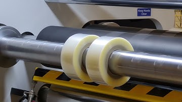 SRC Systems 1060CS Slitter | Very Low Tension Film Testing | Rewind A Close View