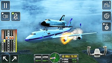 airplane simulator | emergency landing | iOS/android games #4 | flight sim 2018 | engine fire