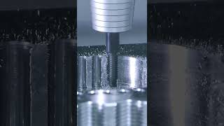 multiple-thread milling cutter machining video.#threadmachining #threadmill #cncmachining