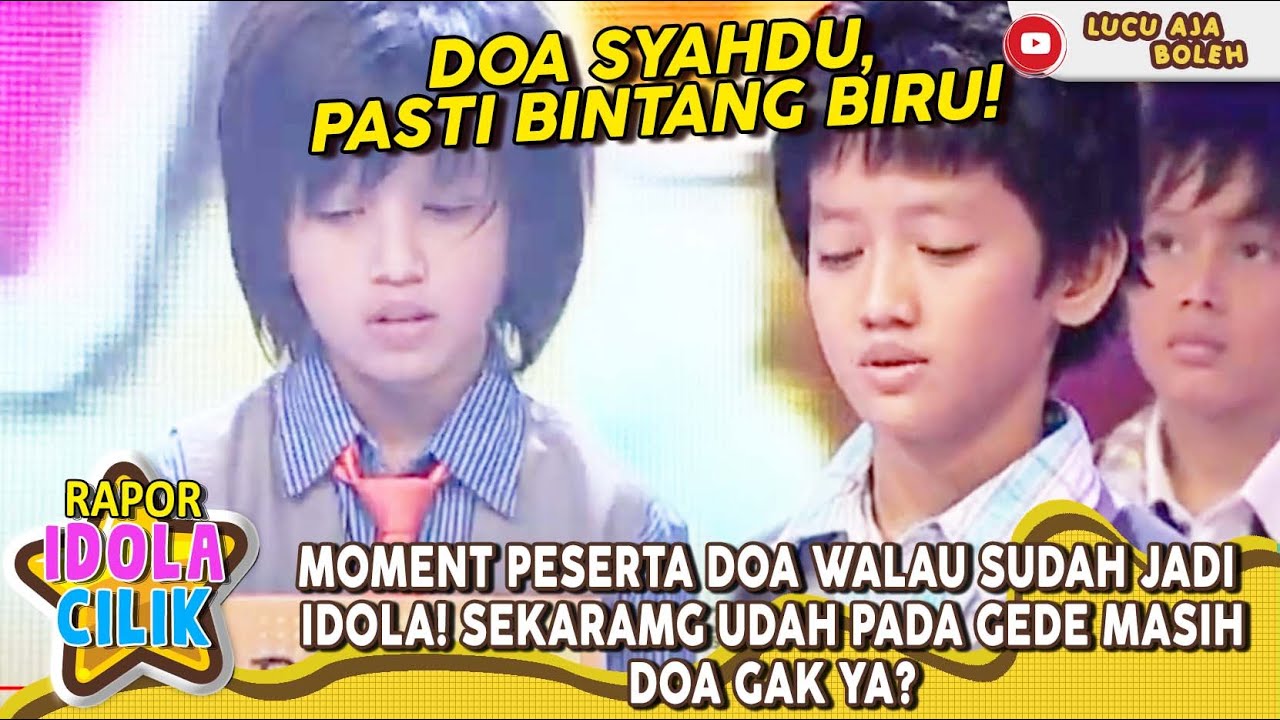 MOMEN PESERTA DOA WALAU SUDAH JADI IDOLA! PAS BESAR NANTI MASIH MAU DOA GAK YA? - RAPOR IDOLA CILIK