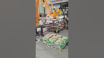 satisfying robot palletizing #industrial #factoryproducts #automatic