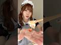 ユニコーンの桃のパフェを食べてみた!#shorts