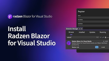 Install Radzen Blazor for Visual Studio extension