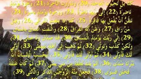 Sultan El Rokan - 20-40 - تلاوة رائعة - سلطان الروكان - القيامة