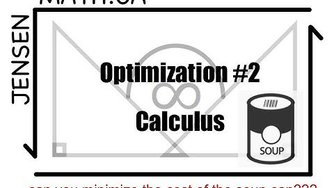 3.6 Optimization Problem #2 - Calculus | MCV4U