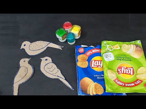 Unique Wall Hanging Craft | Best Out of Waste Cardboard | Home Decoration Ideas | Birds Wall Hanging