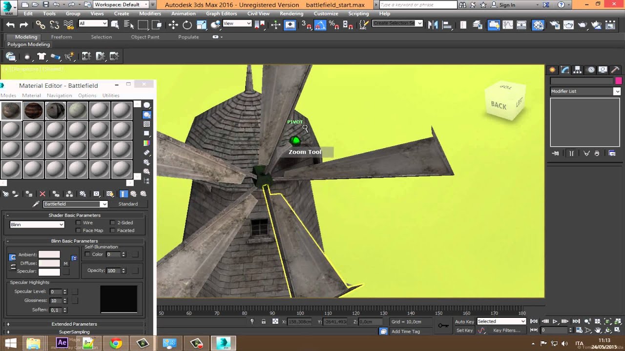 3ds max 2016 Animated Battle Scene - YouTube