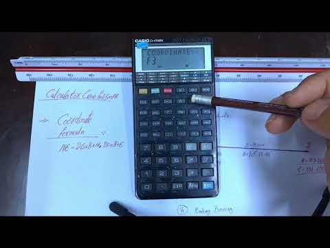 Northing Easting formula save in Casio fx-4500PA